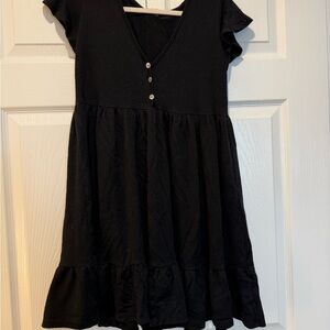 Stylish Black Baby Doll Dress